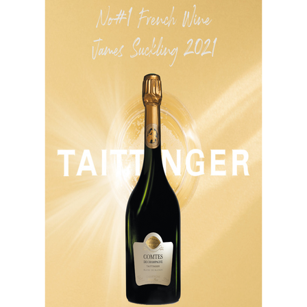 James Suckling Top French Wine 2021 Taittinger Comtes de Champagne Blanc de Blancs 2008